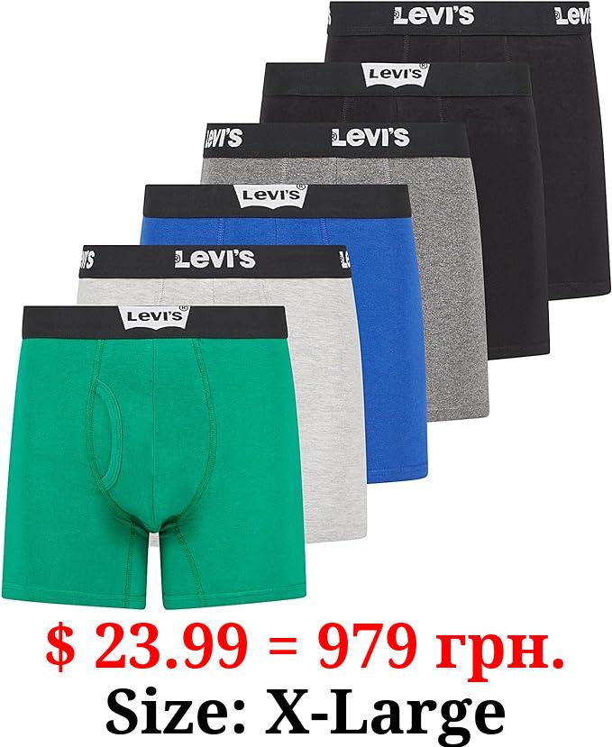 Levi's Mens Boxer Briefs Breathable Cotton Underwear for Men Pack of 6