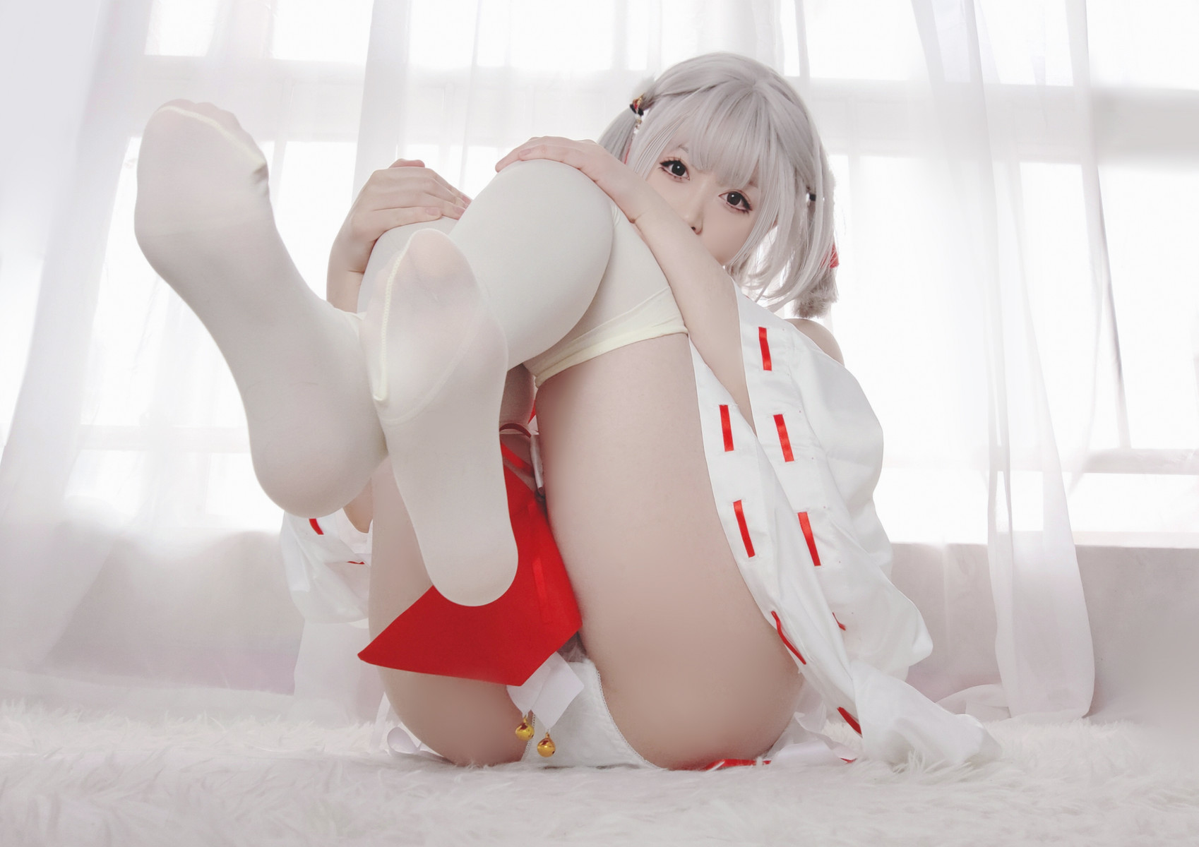 Cosplay Asagiriai愛ちゃん 巫女服自拍 14