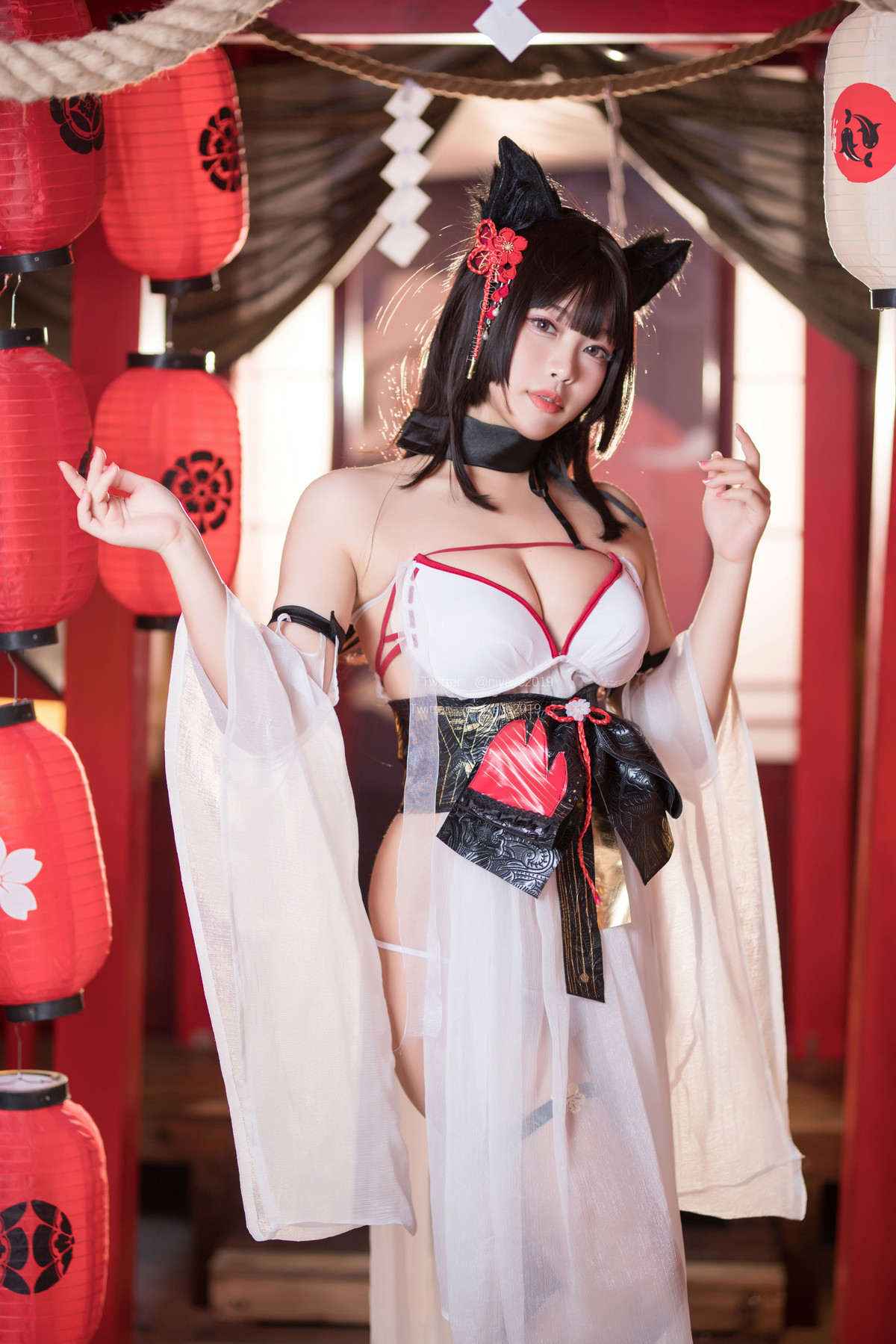 Cosplay 白烨 湿身天诚泳装 31