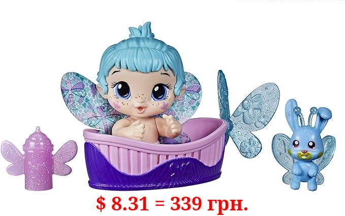 Baby Alive Glo Pixies Minis Doll, Aqua Flutter, Glow-in-The-Dark Doll for Kids Ages 3 and Up, 3.75-Inch Pixie Toy with Surprise Friend