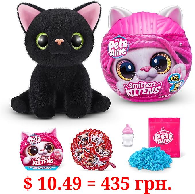 Pets Alive Smitten Kittens Surprise (Bombay Cat Lucky) by ZURU Nurture Play Soft Toy Unboxing Adopt Interactive 10 Sounds