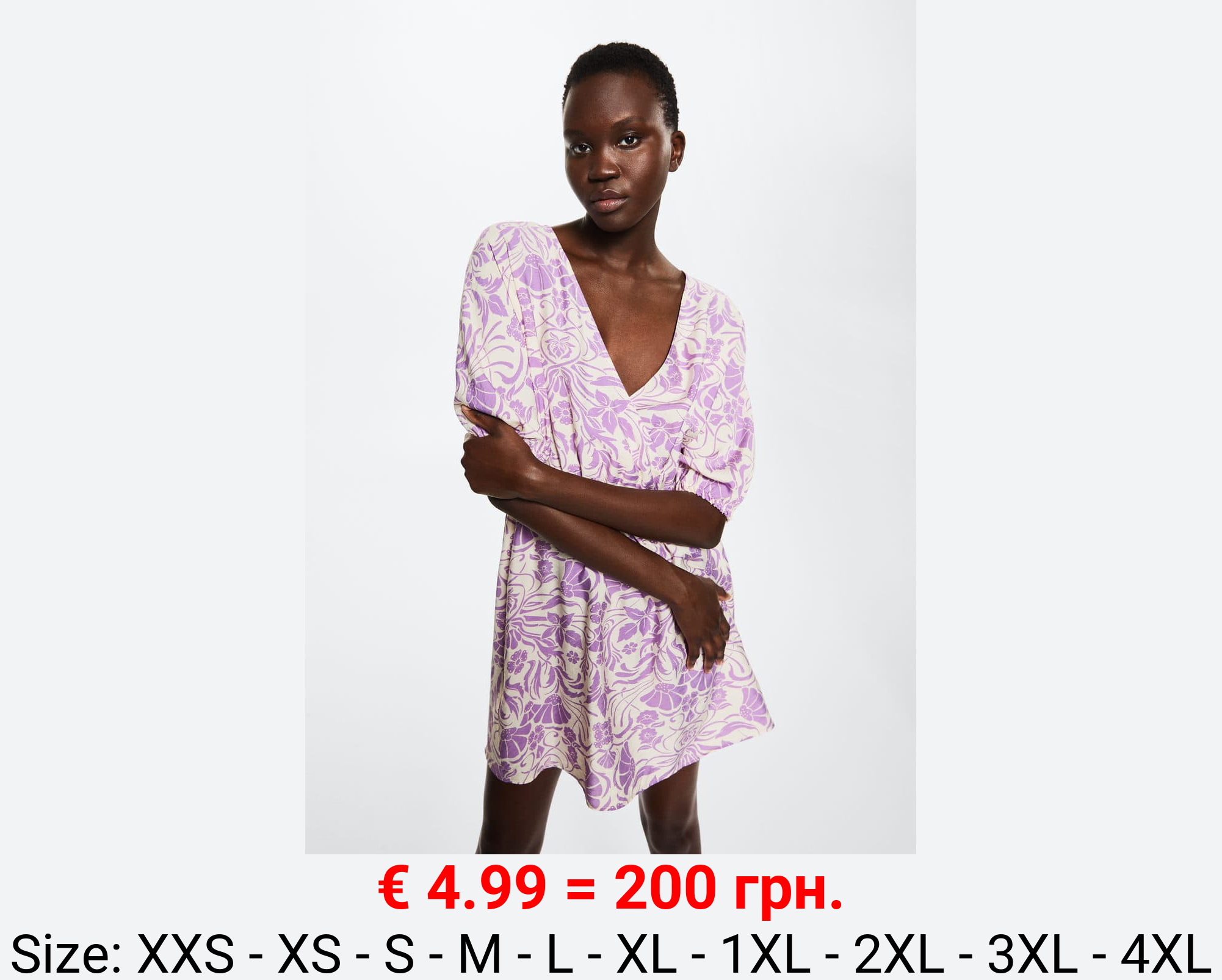 Vestido fluido estampado