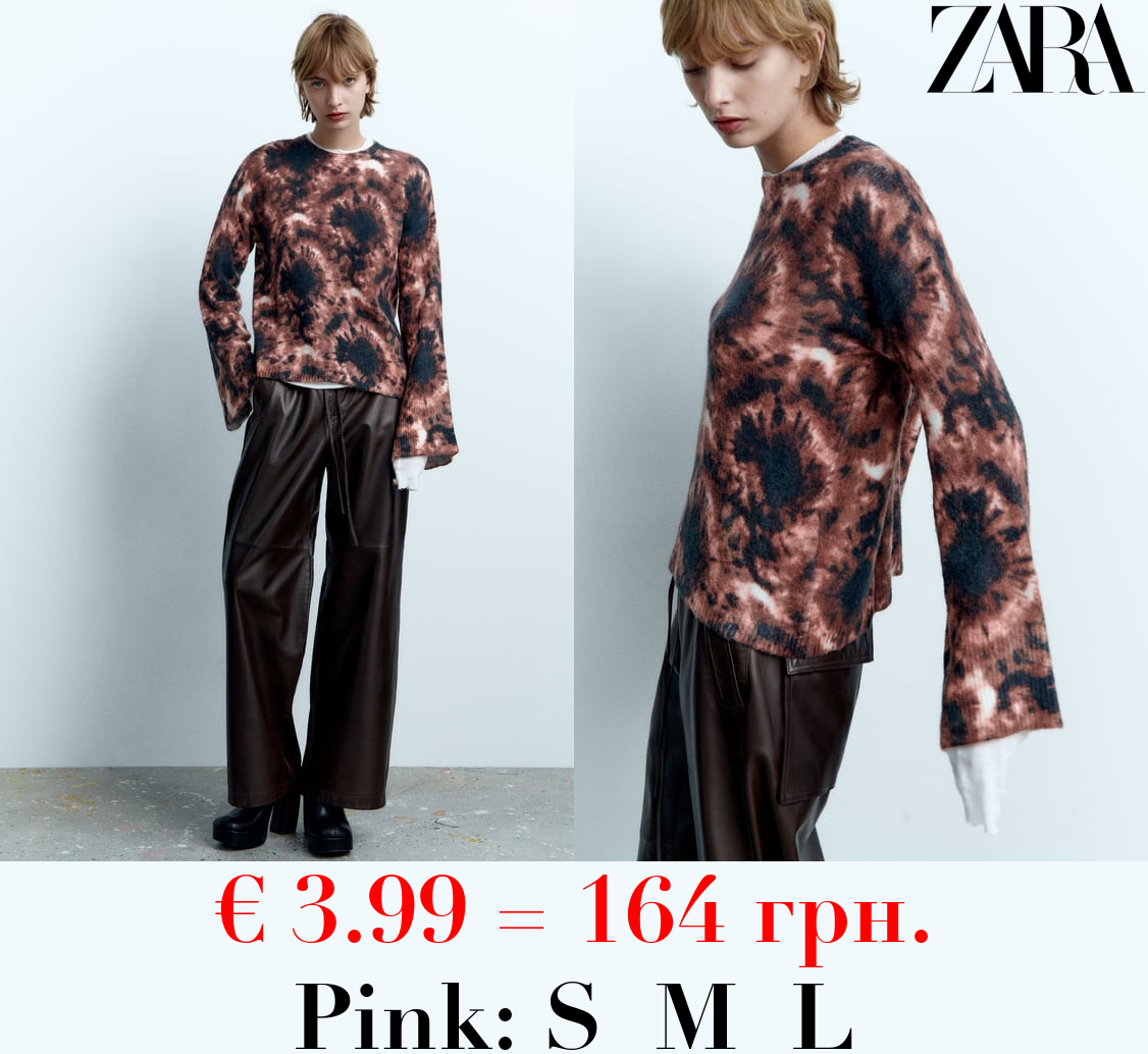 KNIT TIE-DYE SWEATER