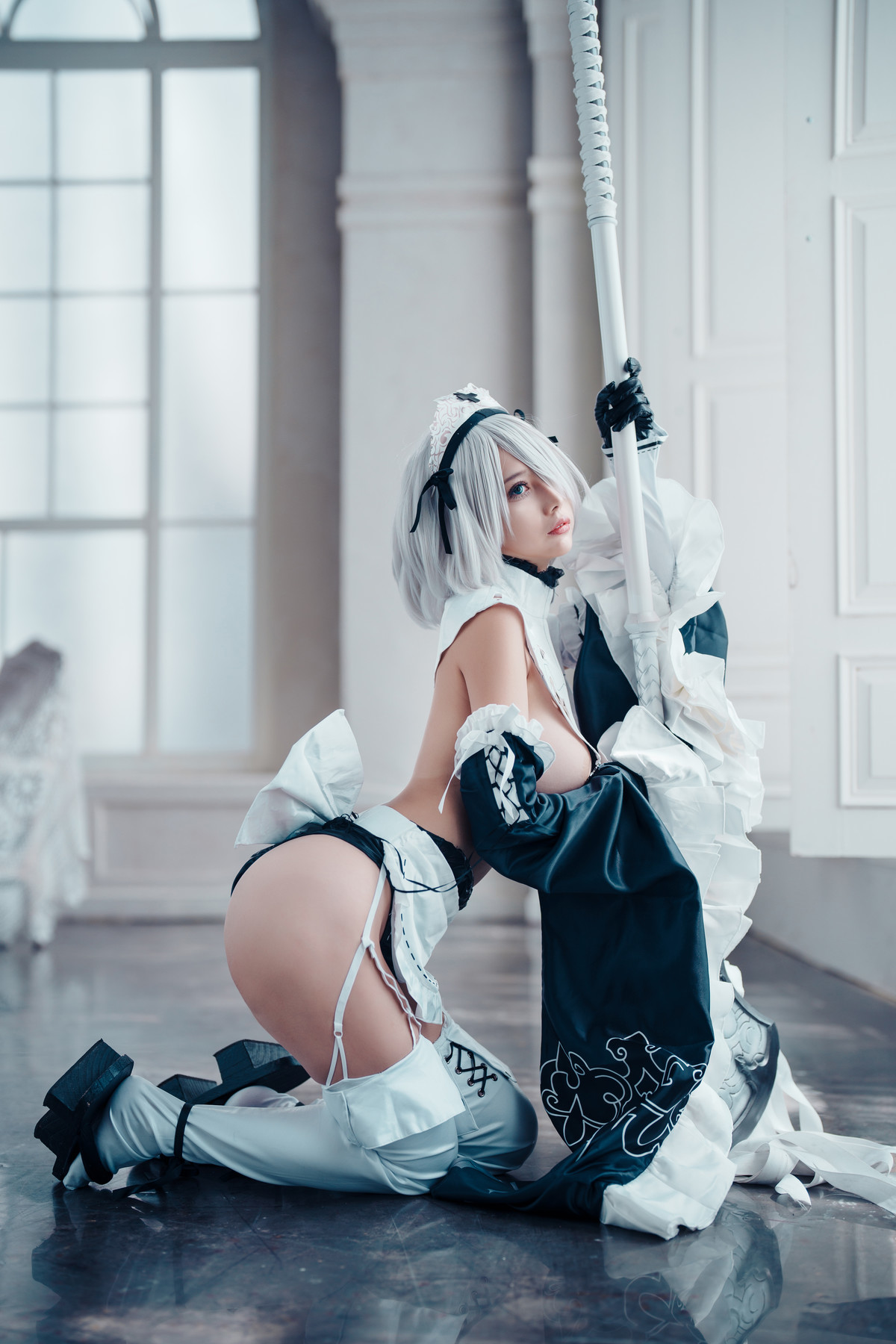 Cosplay 沖田凜花Rinka 2B Maid 18