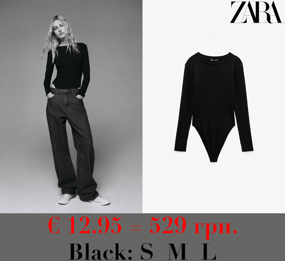 BODYSUIT WITH LONG SLEEVES