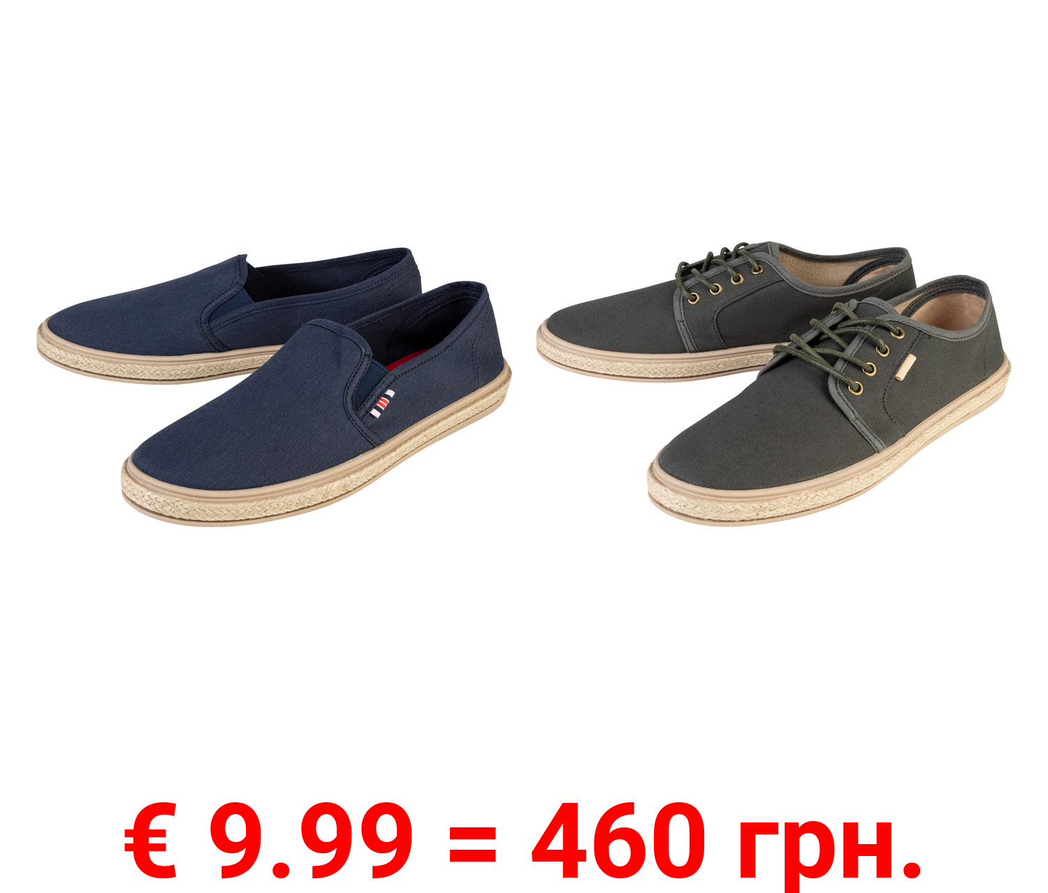LIVERGY® Herren Freizeitschuhe im Bast-Look