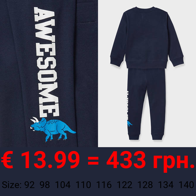 Dino - Set - Sweatshirt und Jogginghose - Bio-Baumwolle