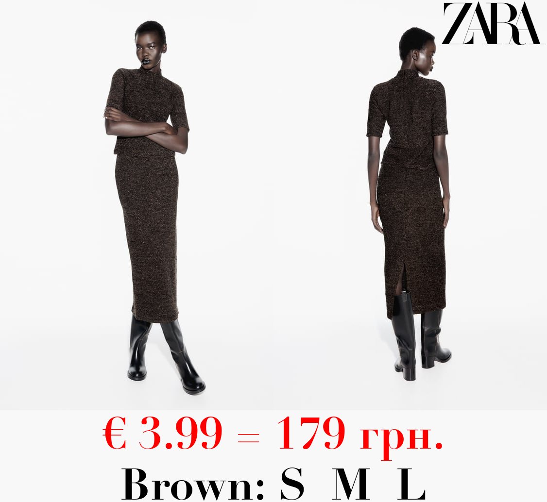 SHINY BOUCLÉ JACQUARD TOP