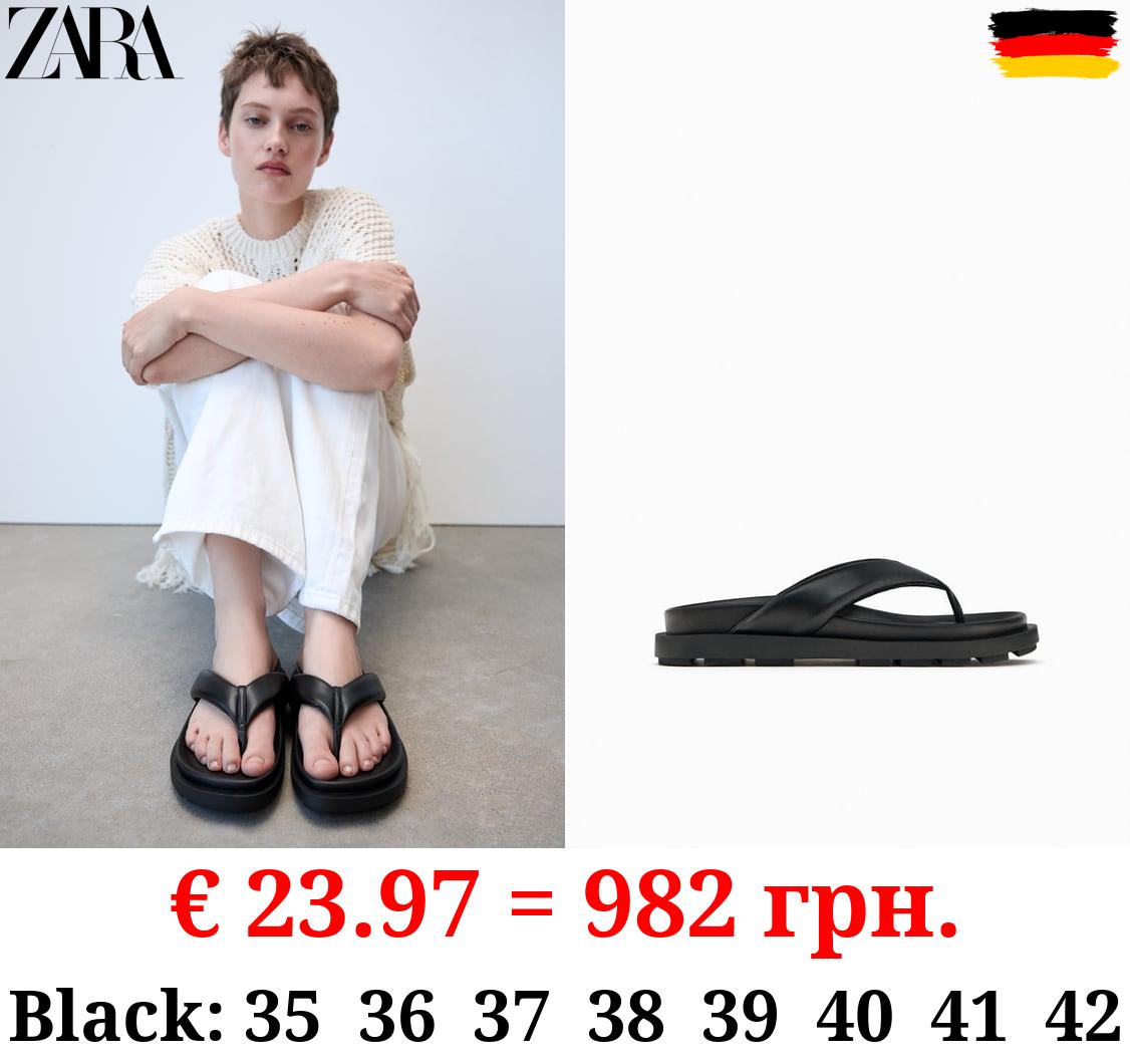 FLAT PADDED SLIDER SANDALS