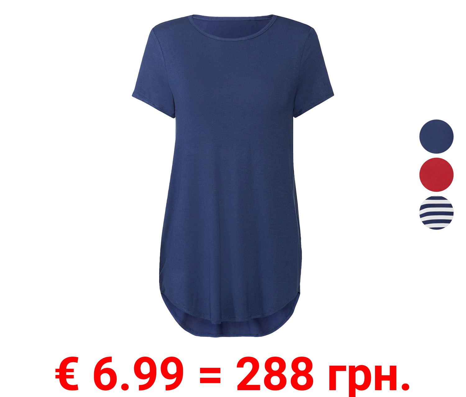 esmara® Damen Longshirt mit ressourcenschonender Viskose