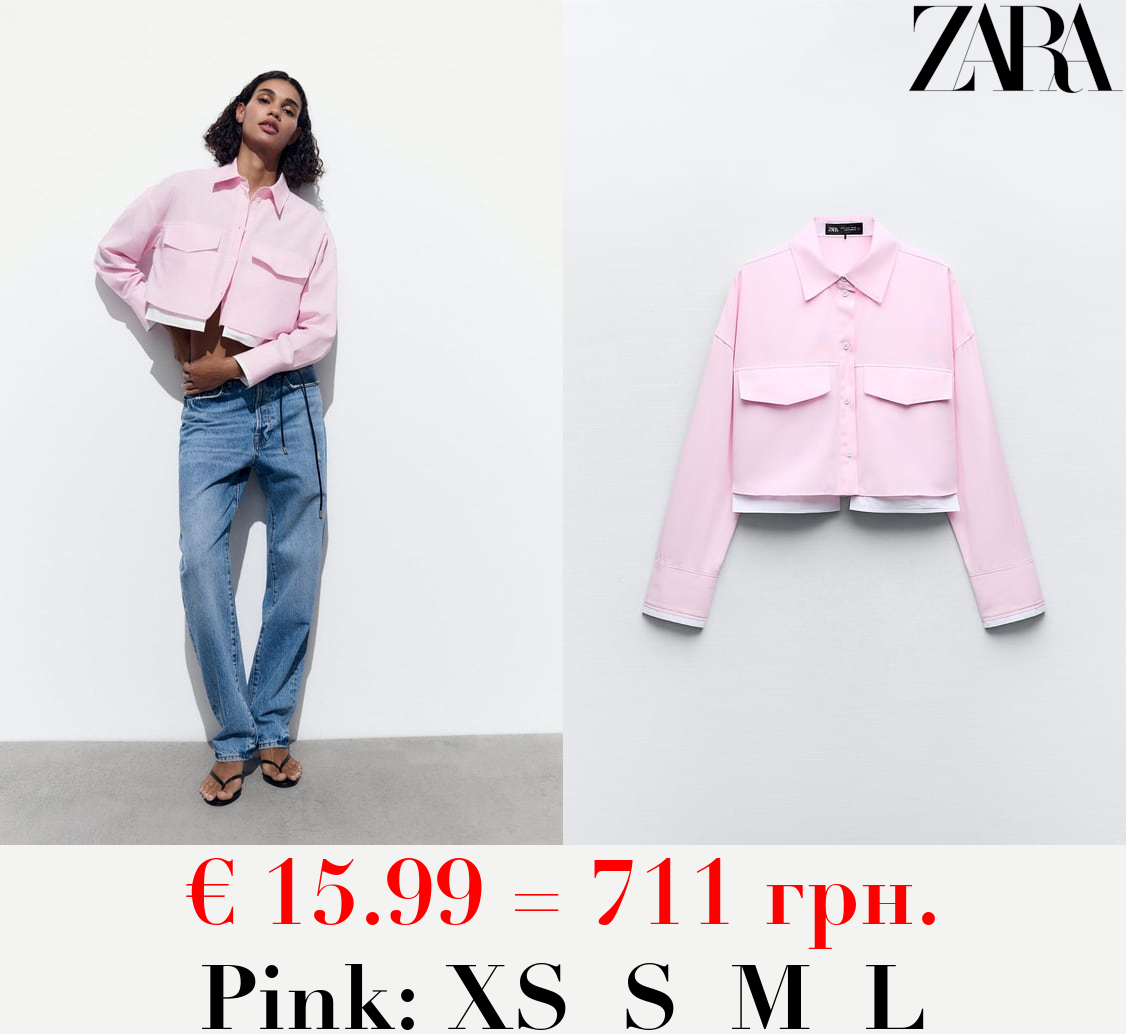 CROPPED OXFORD SHIRT