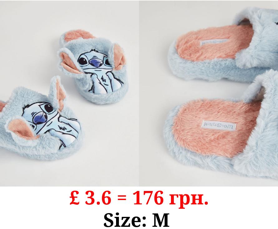 Disney Lilo and Stitch Light Blue Mule Slippers