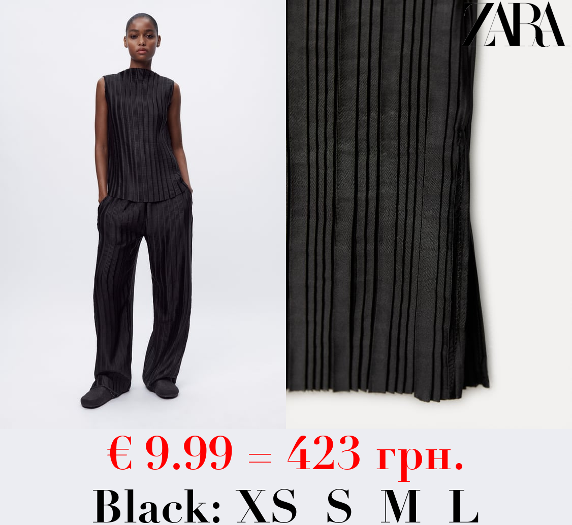 ZW COLLECTION PLEATED SHIRT