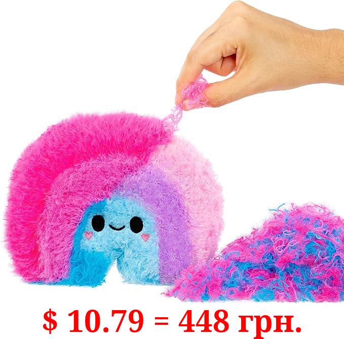 Fluffie Stuffiez Rainbow Small Collectible Feature Plush - Surprise Reveal Unboxing with Huggable ASMR Fidget DIY Fur Pulling, Ultra Soft Fluff