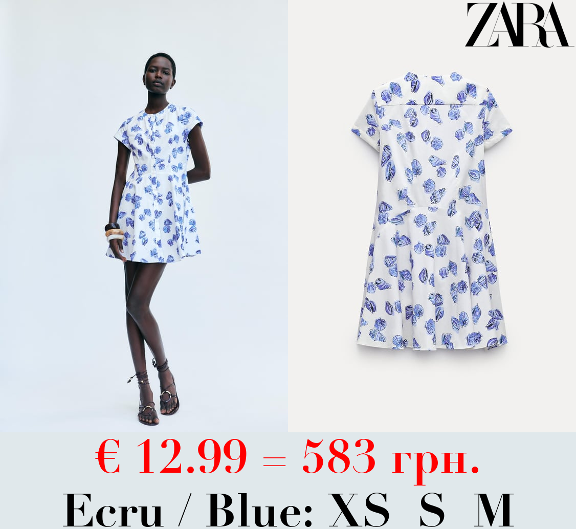 ZW COLLECTION SHORT PRINTED DRESS