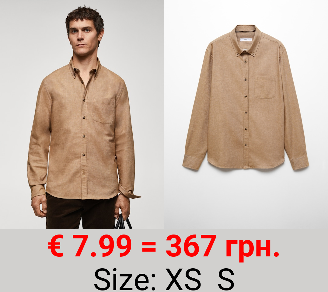 Camisa fil a fil 100% algodón