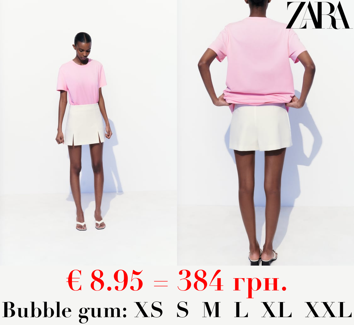 COTTON T-SHIRT WITH ENZYME FINISH