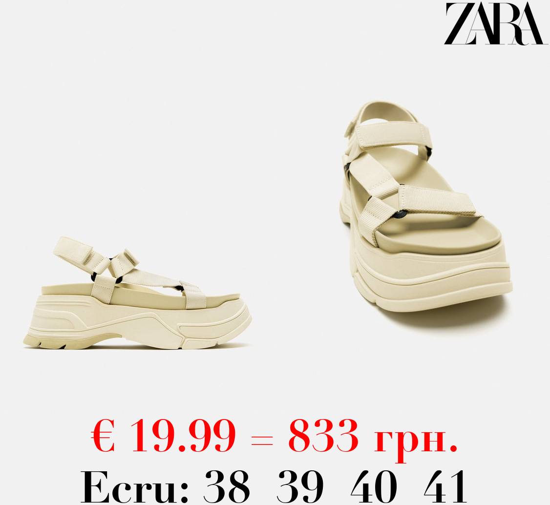 FLATFORM SPORTY SANDALS