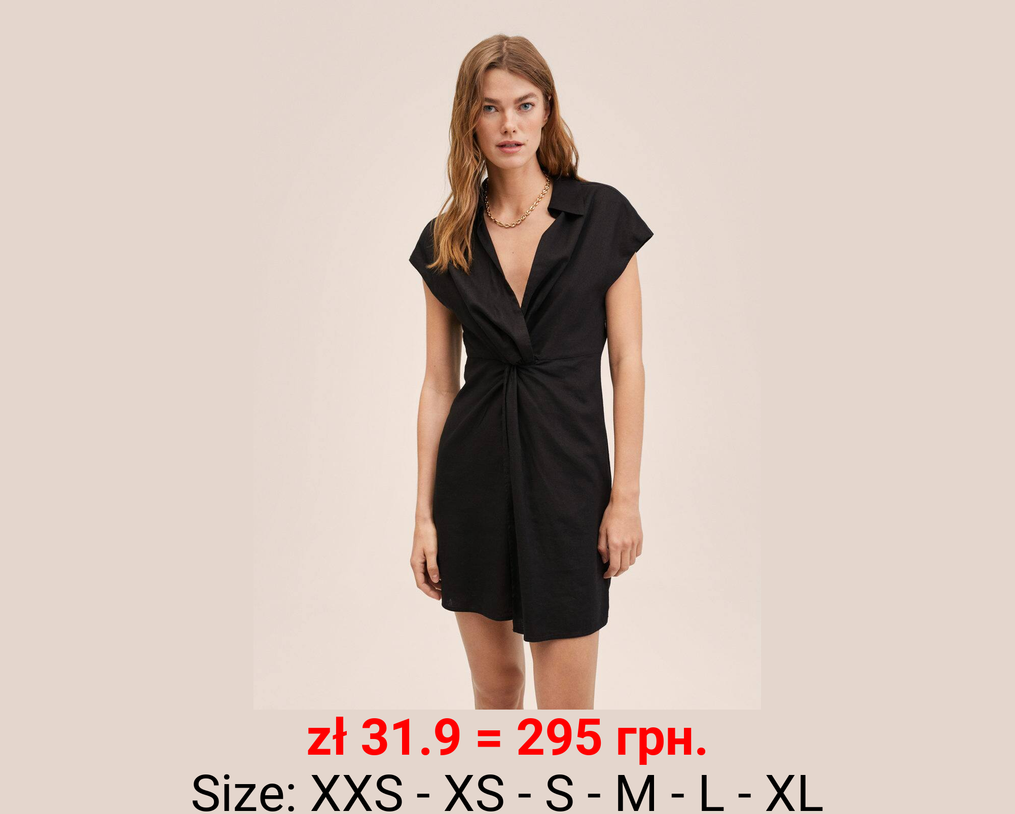 Vestido camisero lino