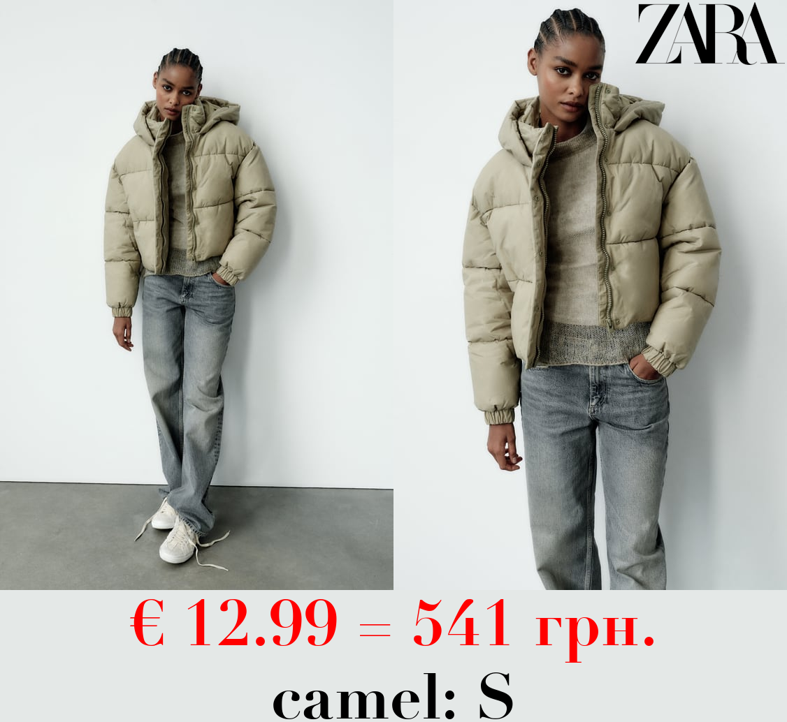 FADED-EFFECT PUFFER ANORAK