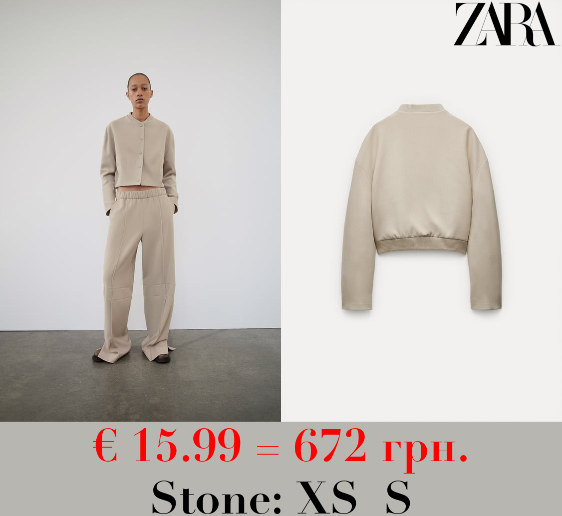 ZW COLLECTION SHORT BOMBER JACKET