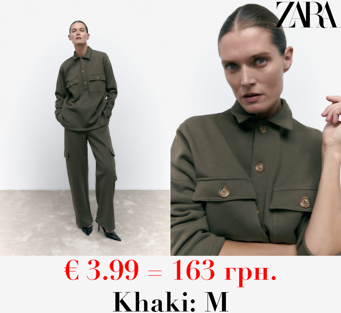 PLUSH OVERSHIRT WITH POCKETS