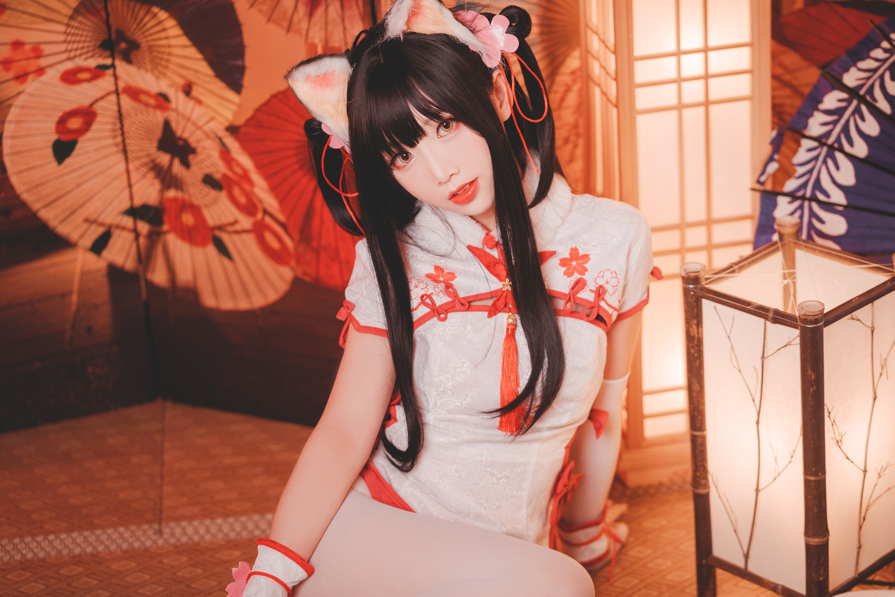 Cosplay 面饼仙儿 夕暮 斯卡哈女仆 9