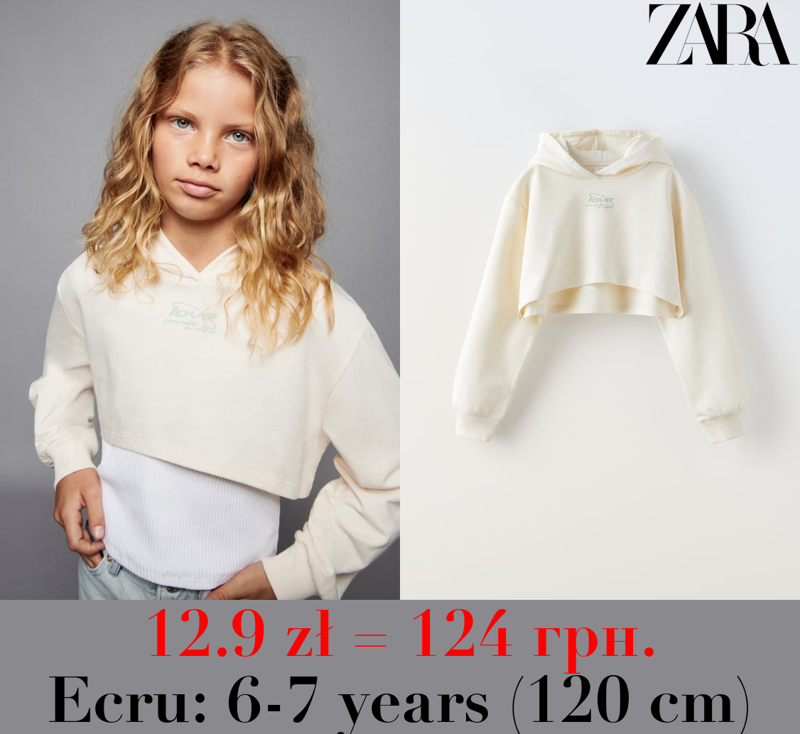 CROPPED T-SHIRT HOODIE