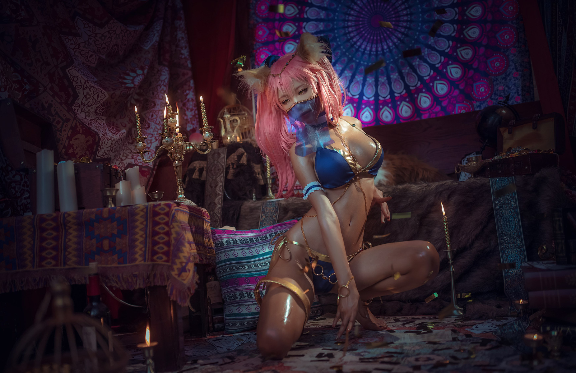 Cosplay 水淼Aqua 玉藻前舞者 17