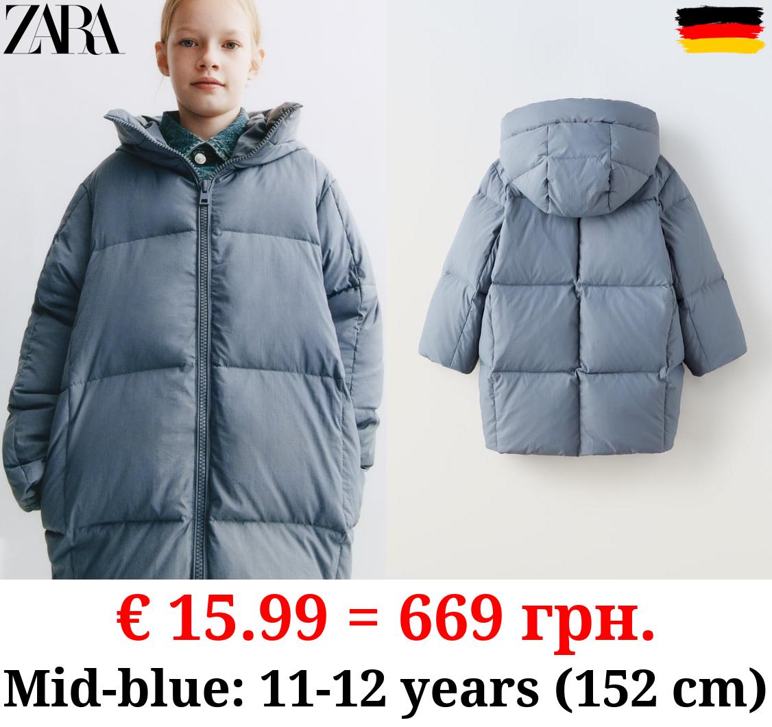 LONG FEATHER AND DOWN JACKET