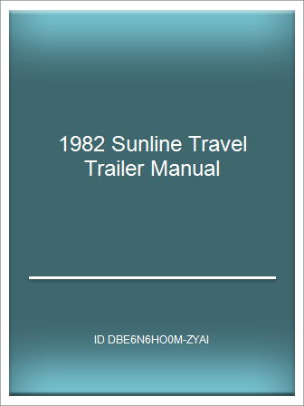sunline travel trailer manual