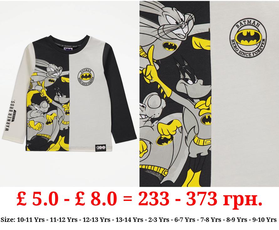 100 Years of Warner Bros Batman Long Sleeve Top