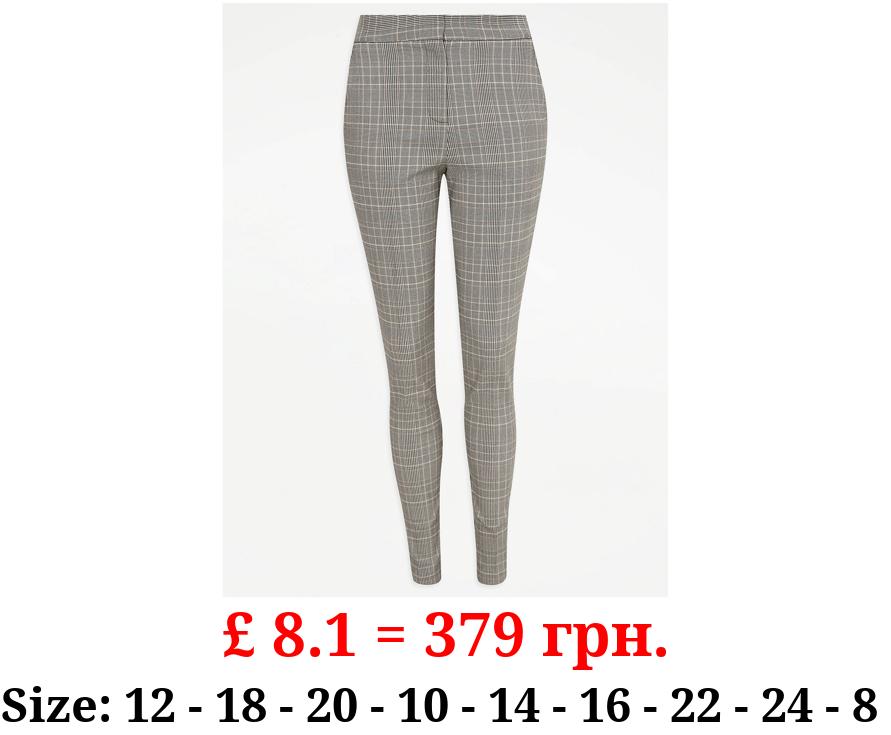 Checked Formal Trousers