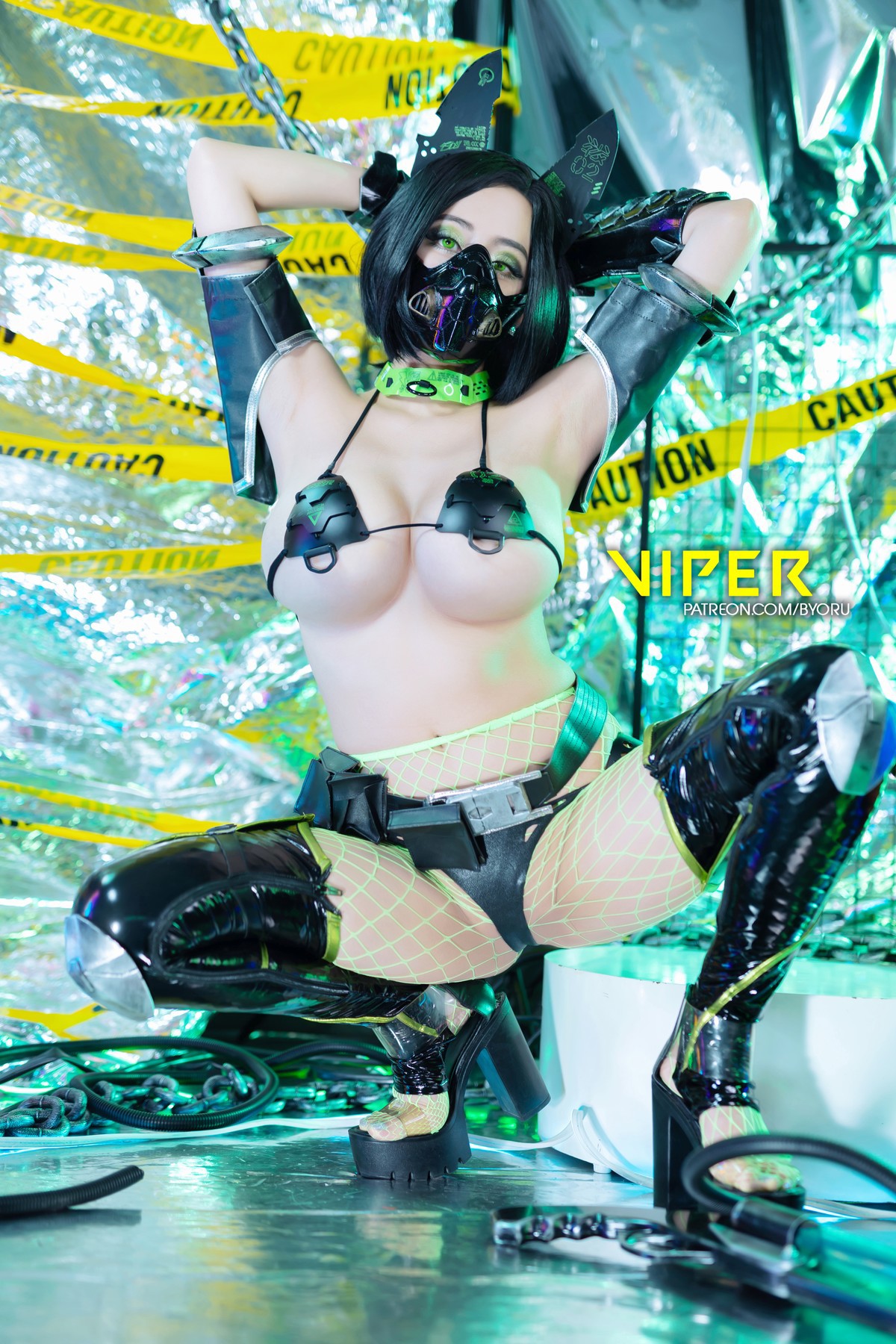 Cosplay 日本性感萝莉Byoru Viper Valorant 17