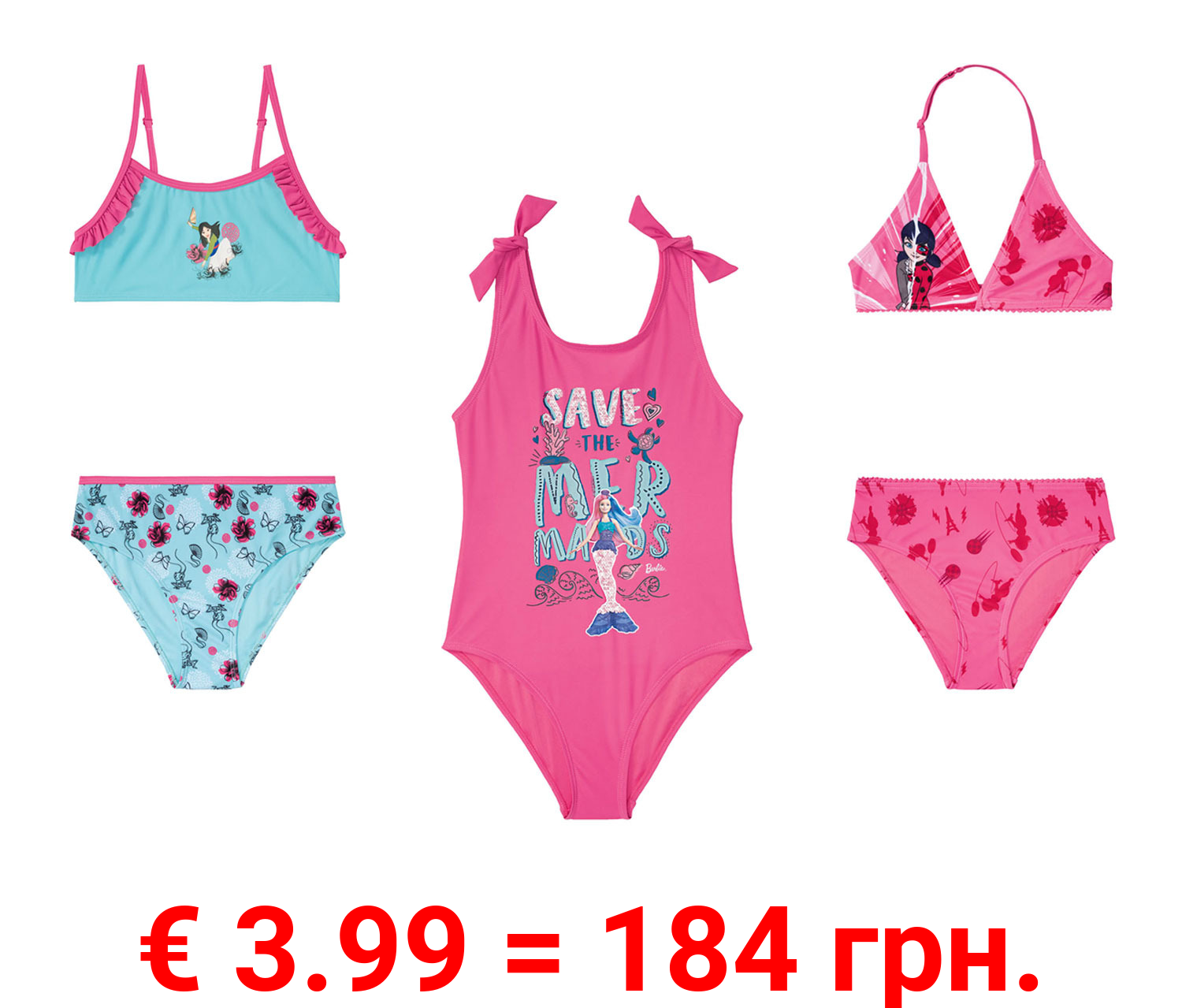 Mädchen Badeanzug/Bikini, perfekt für Strand und Schwimmbad