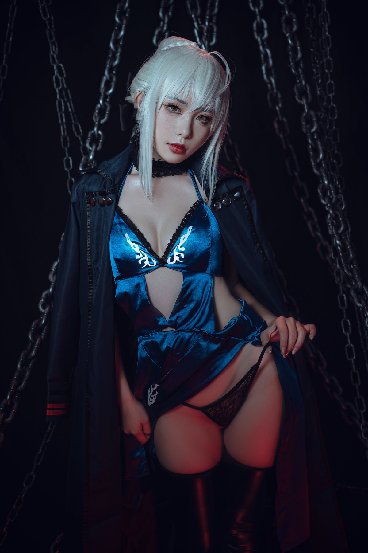 爆机少女喵小吉 Cosplay 黑呆 Saber Alter 6