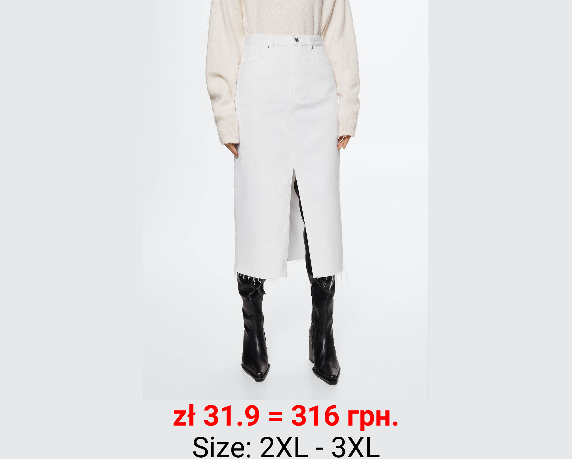 Falda vaquera abertura