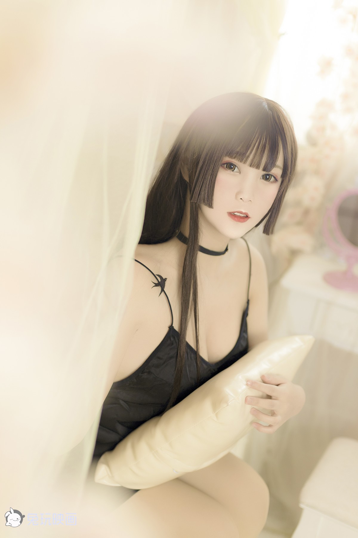 Cosplay 兔玩映画 黑睡衣 28