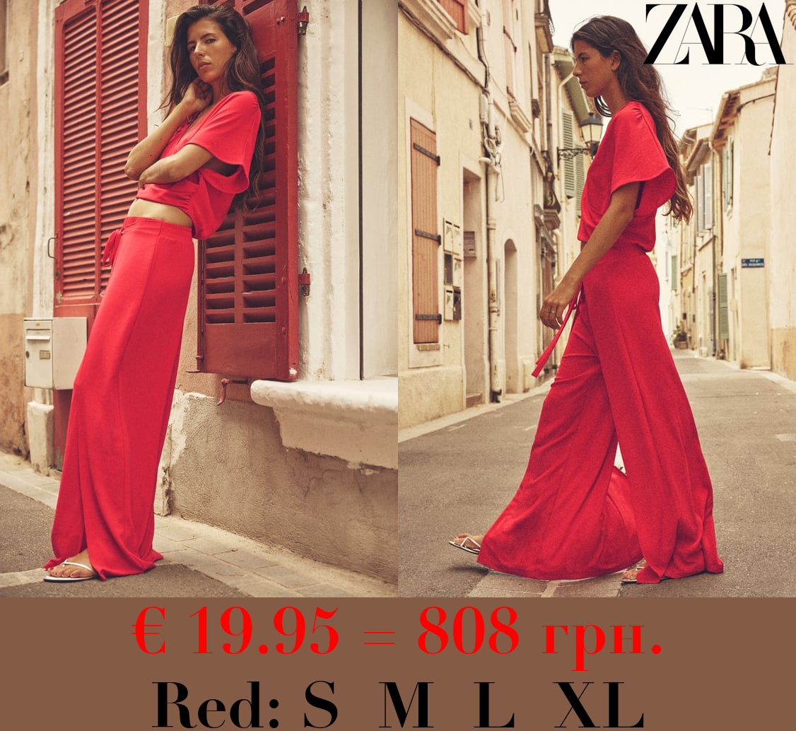 FLOWING WRAP TROUSERS