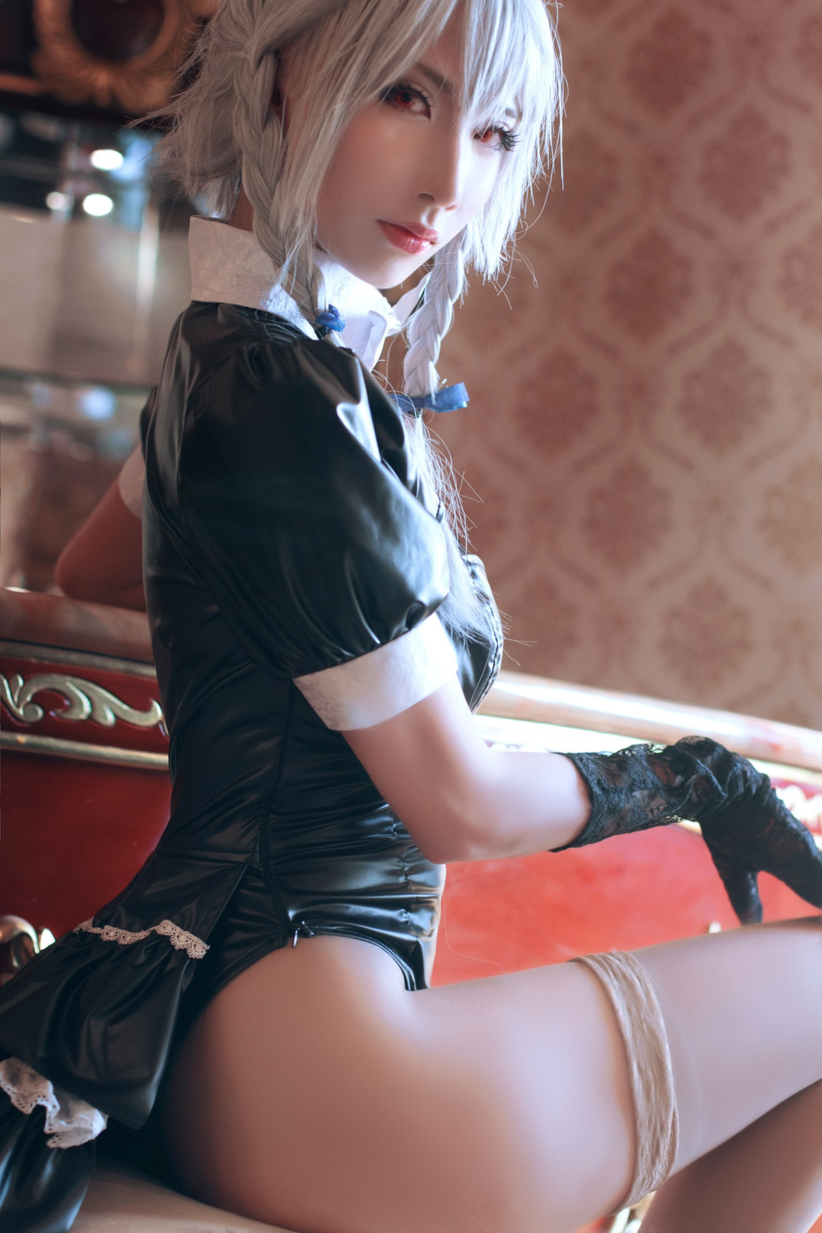 Cosplay 半半子Banbanko 索索 Sophia 红美铃 十六夜咲夜 6
