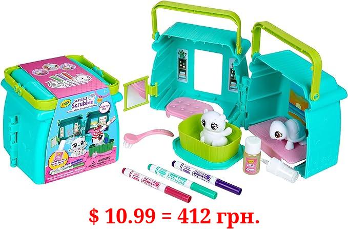 Crayola Scribble Scrubbie Pets Scented Spa, Animal Toy Playset, Includes Washable & Scented Markers, Gifts for Girls & Boys, Ages 3+