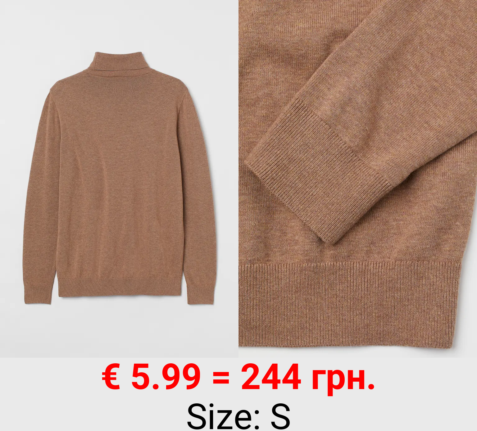 Feinstrick-Rollkragenpullover Slim Fit