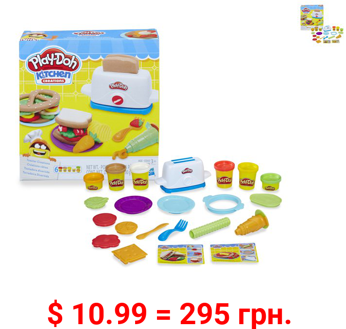 Play-Doh Kitchen Creations Toaster Creations Play Set, 6 Cans (10 oz)