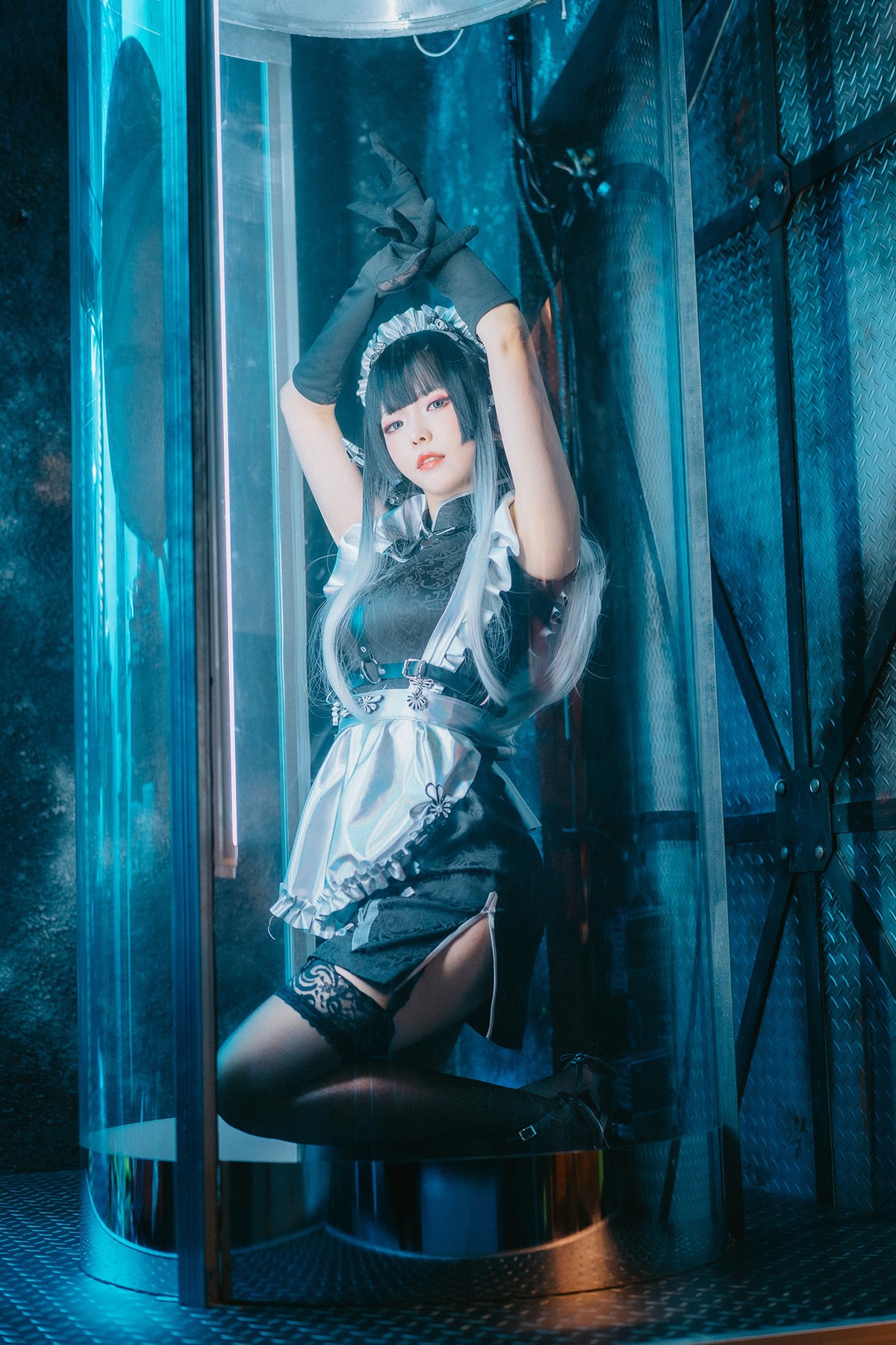 Cosplay ElyEE子 賽博女僕 Melanite黑榴石 8