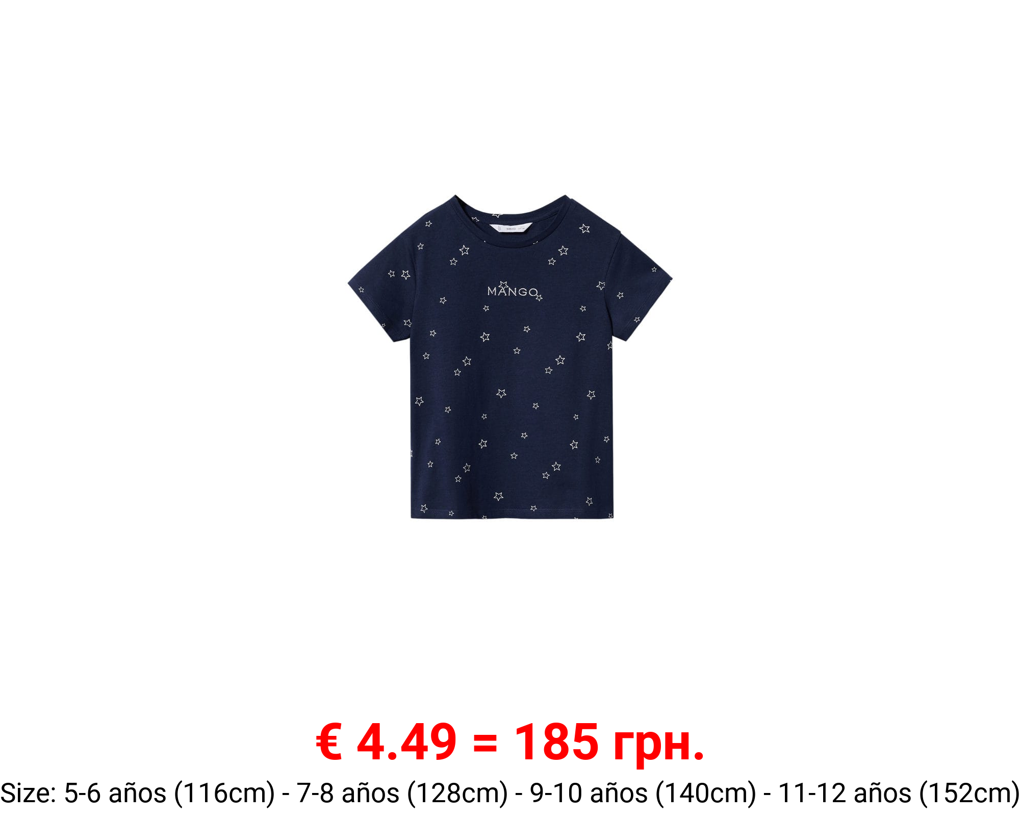 Camiseta estampada logo bordado