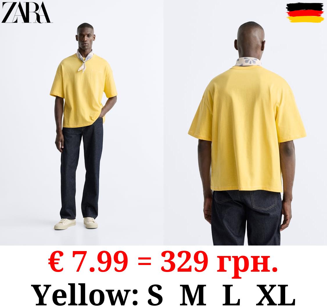 T-SHIRT WITH EMBROIDERED SLOGAN