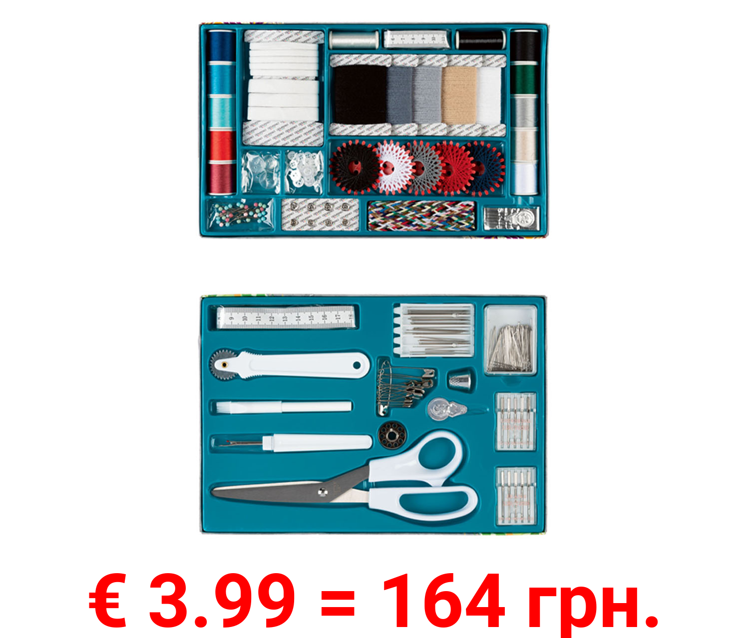 crelando® Nähbox Universal, 160-teilig / 96-teilig