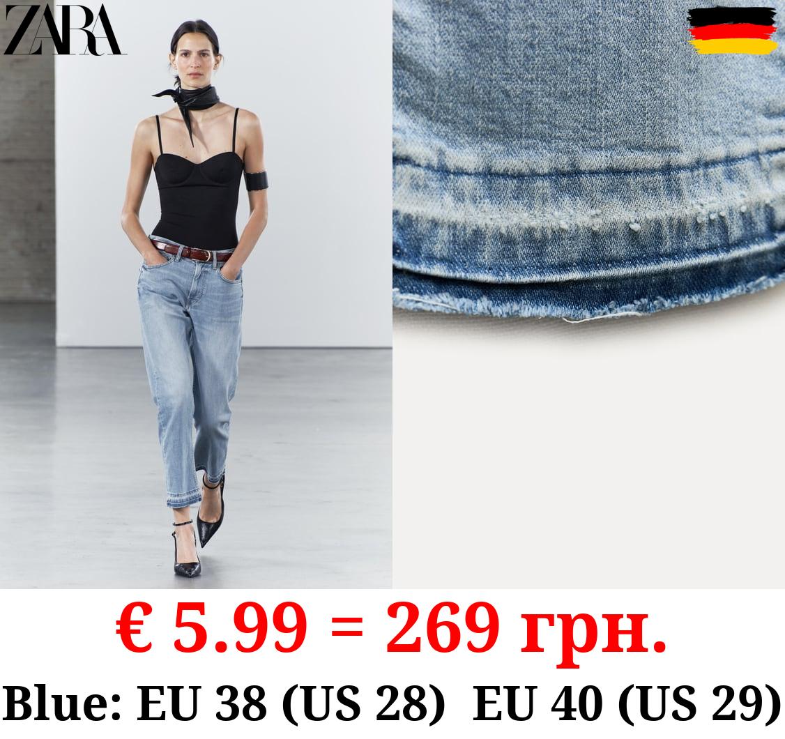 ZW COLLECTION SLIM RELAXED FIT MID-RISE JEANS