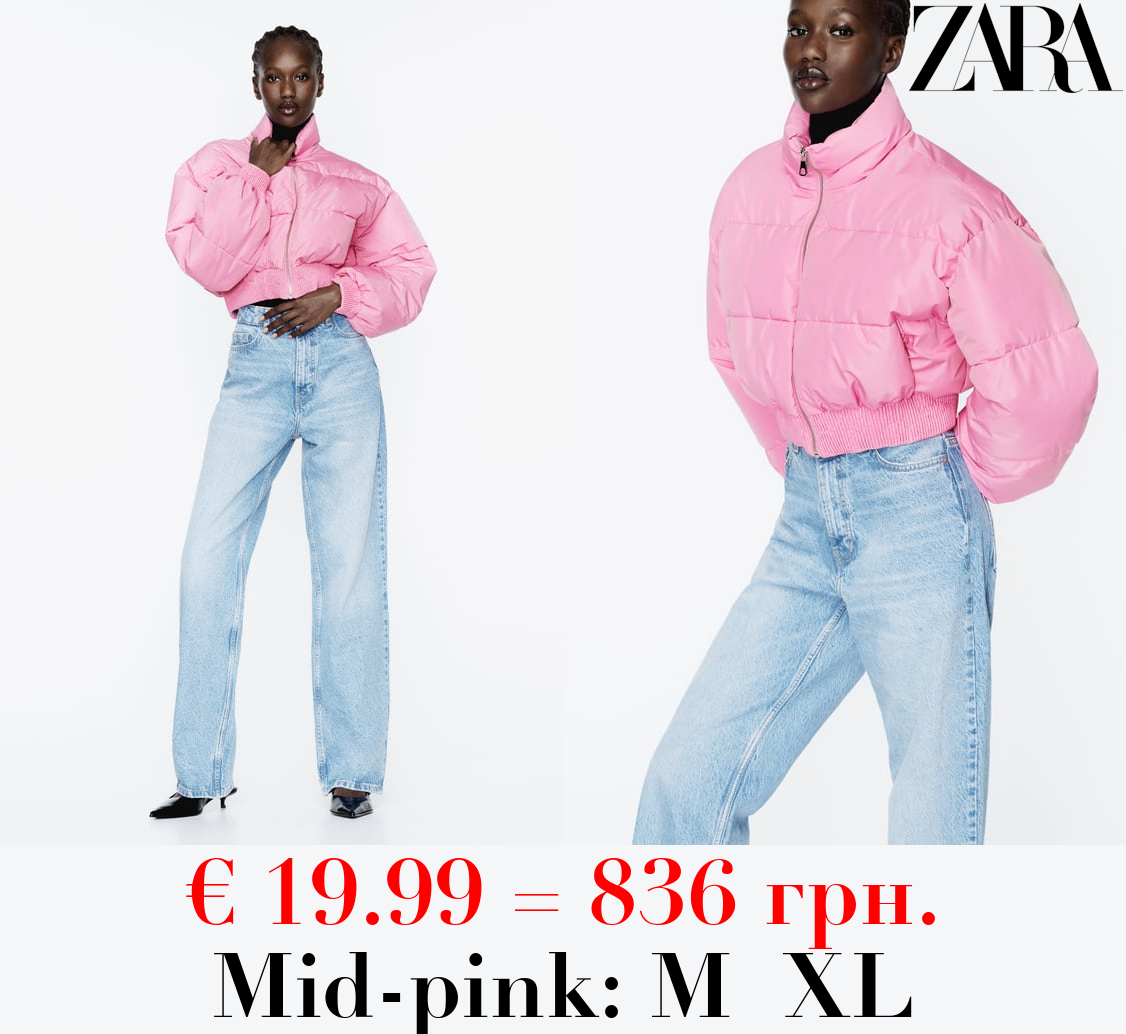 WATER AND WIND PROTECTION CROPPED PUFFER ANORAK