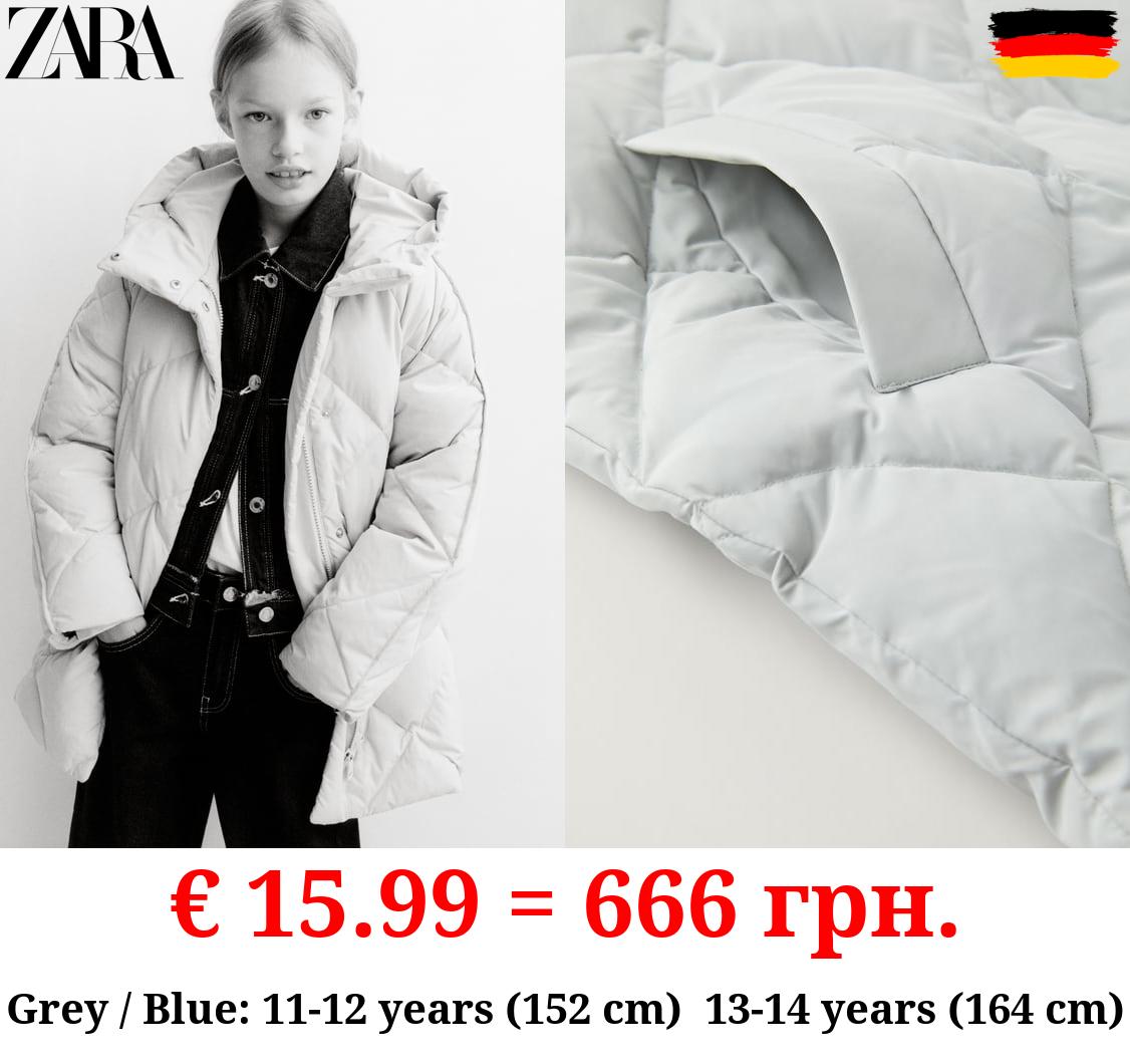 FEATHER AND DOWN PUFFER JACKET